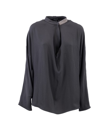 Shop FABIANA FILIPPI  Top: Fabiana Filippi camicia.
Girocollo.
Dettaglio punto luce.
Maniche lunghe.
Composizione: 5% Acetato 43% Seta.
Fabbricato in Italia.. TPD223F597D468-825